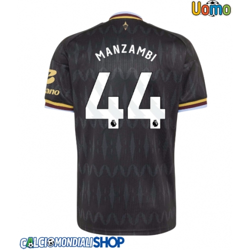 Maglie da calcio Aston Villa Johan Manzambi #44 Seconda Maglia 2026-27 Manica Corta
